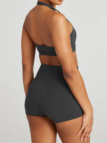 Halter Neck Cami and Shorts Active Set